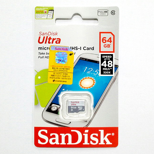 [메모리]샌디스크 Ultra 마이크로SD 메모리 - 64GB 