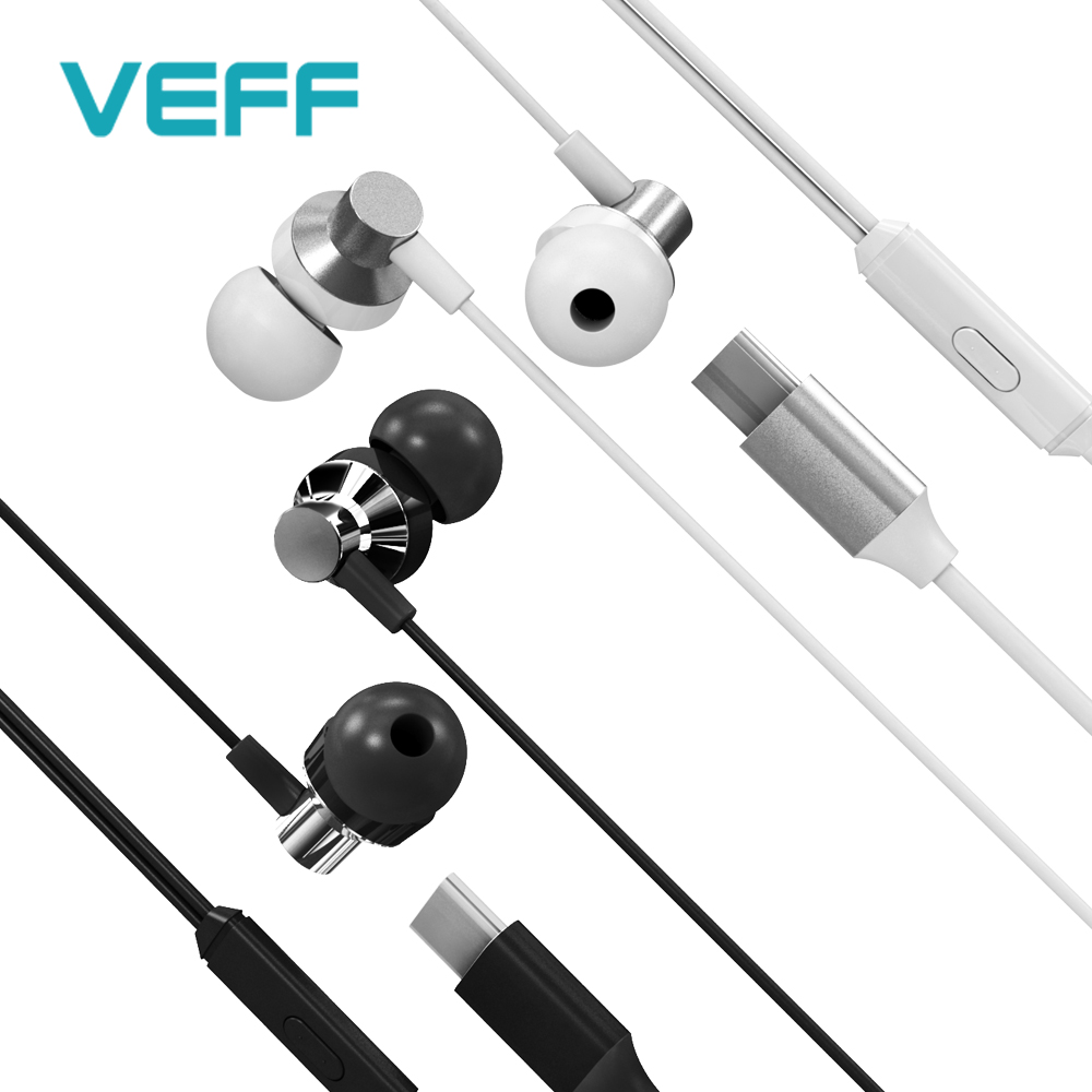 VEFF C타입 커널형 스테레오 이어폰 