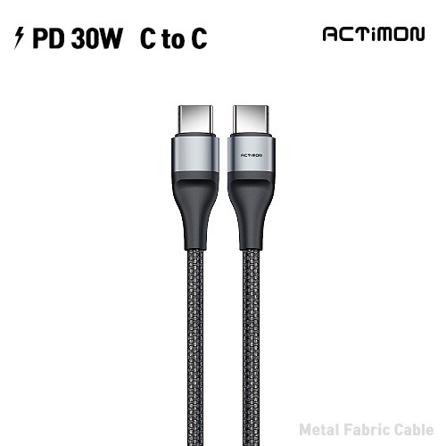 엑티몬 PD30W CtoC 메탈 케이블 - 1.2M /MON-CC-M120 
