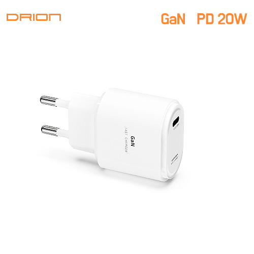 드리온 GAN  PD20W 고속 가정용충전기(케이블미포함)/DR-PD20W-T1 