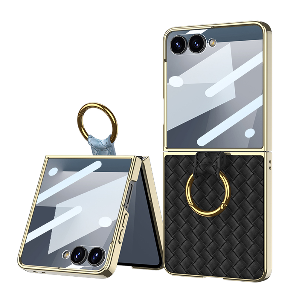 [GKK] 메클린 레더 글라스 링 케이스 갤럭시Z플립7(F766)