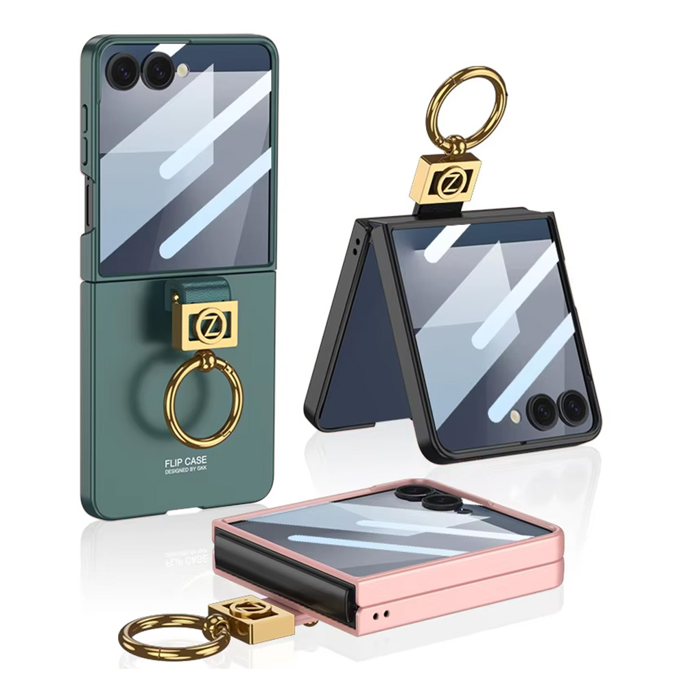 [GKK] 새턴 럭셔리 글라스 링 케이스 갤럭시Z플립7(F766)