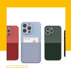 모란카노 SF 카드포켓 젤리케이스 아이폰12프로/아이폰12 (6.1) 공용