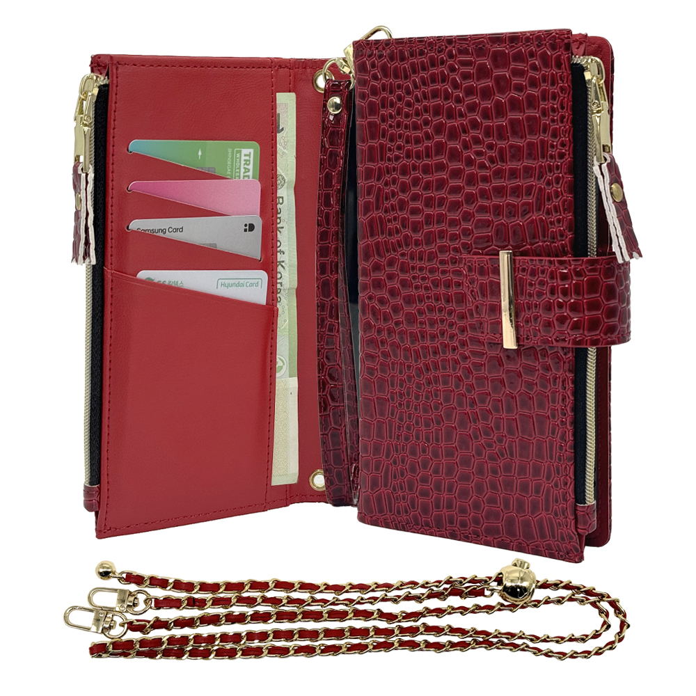 가더 크로커 지퍼 다이어리 지갑 케이스 갤럭시점프4(M366)