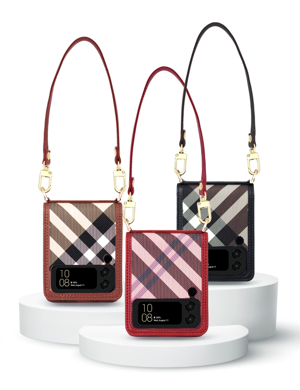 맥스 체크 카드 스트랩  케이스 갤럭시Z플립7(F766)