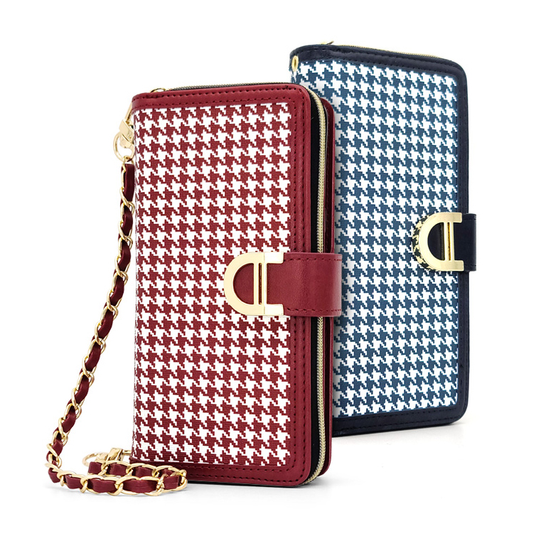 하운드 체크 지퍼다이어리 케이스 갤럭시점프2(M336)